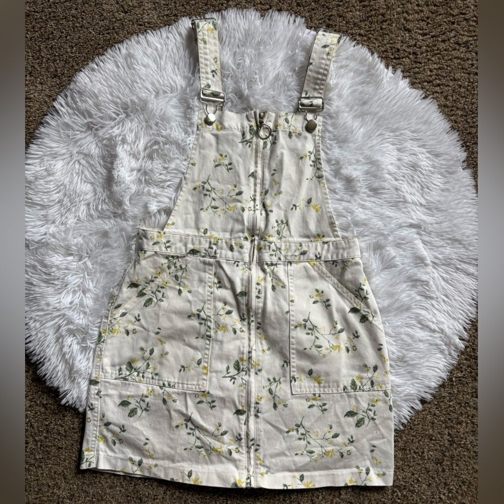 Forever‎ 21 Bib Overall Dress Floral Womens Size Medium